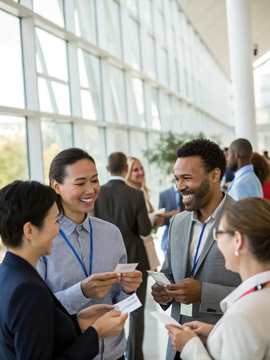 A group of startup founders networking at a Dreamspark.fun event, showcasing the supportive community and peer learning opportunities.